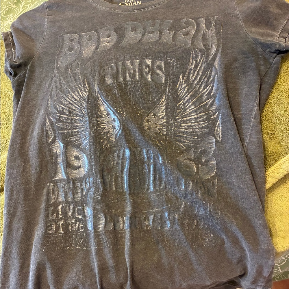 3 Lucky Brand Distressed band Tees